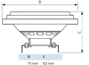 Kohdelamppu Philips MASTER LED - KOHDELAMPPU MASTER LED G53 930 1270LM 100W=20W 24D