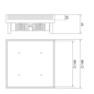Lattiarasia Hager Electraplan.VE-EE Q06 RST - LATTIARASIA ELECTRAPLAN.VE-EE Q06 RST 200X200 UMPI 25MM 20KN