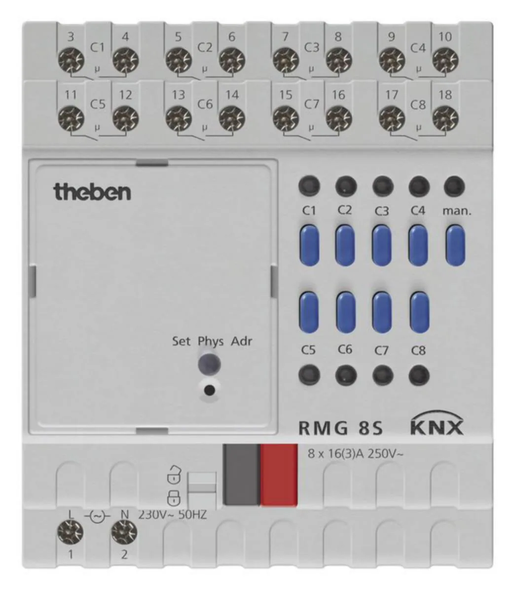 Logiikkamoduuli Theben KNX RMG 8 S - LOGIIKKAMODUULI THEBEN RMG 8 S KNX