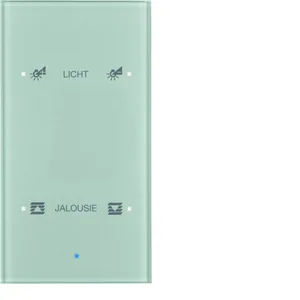 Painike KNX Hager TS Sensor - PAINIKE KNX TS SENSOR 2OS. LISÄT. OP. LASI ALU
