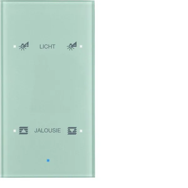 Painike KNX Hager TS Sensor 2OS. LISÄT. OP. LASI ALU