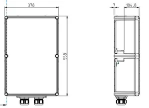 Riviliitinkotelo PC Katko KLM - RIVILIITINKOTELO PC KLM 1XAL/CU 25-150MM²