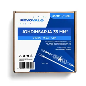 Akku- ja aurinkopaneelikaapelit Revovalo - ASENNUSTARVIKEPAKKAUS REVOVALO JOHDINSARJA 24VDC 160A 1,8M