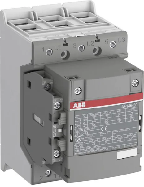 Kontaktori ABB AF146-30-11-34 75KW 1S+1A 146A