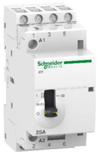 Moduulikontaktori Schneider Electric Acti 9 iCT 1-A-0 25A 4S 230VAC