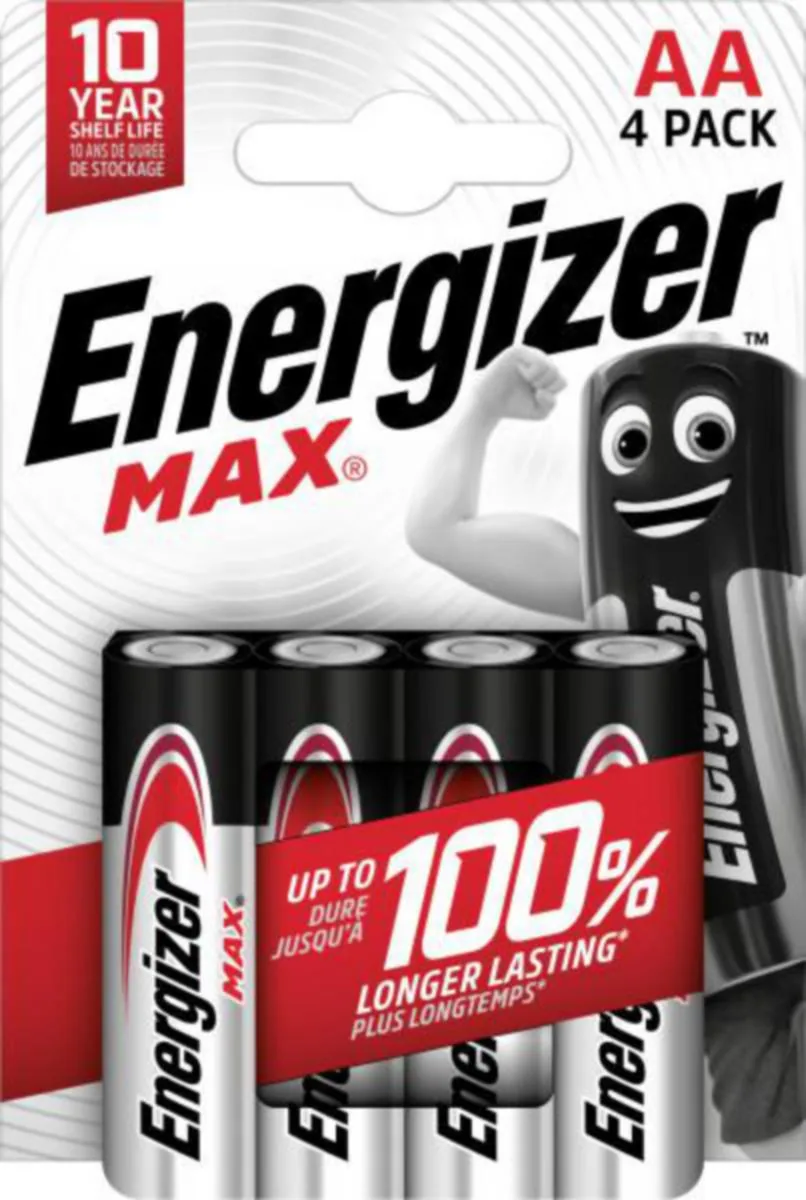 Paristo alkali Energizer Max - PARISTO ALKALI ENERGIZER MAX AA/E91/LR6 4-PAK