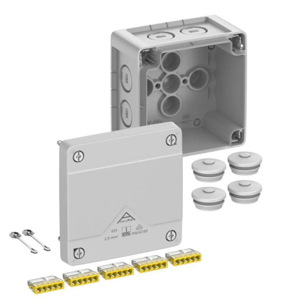 Jakorasia teollisuuslaatu Spelsberg Abox Pro 025 025-2,52 – harmaa