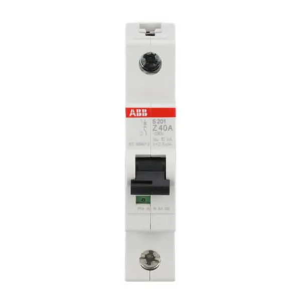Johdonsuojakatkaisija ABB Z-käyrä 1-nap S201-Z40 Z40A
