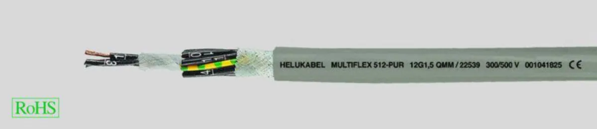 Ketjukaapeli Helukabel Multiflex 512®-PUR Kevi 512-PUR 25G1,5