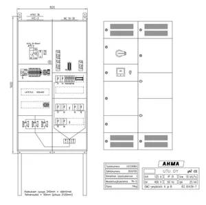 Latausasemakeskus UTU Ahma LK, lähdöt 40A - LATAUSASEMAKESKUS AHMA LK12406X (80A/100A/125A)