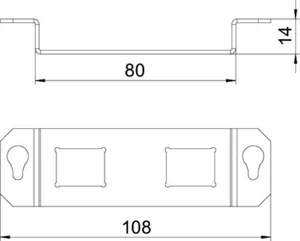 Liitinlevy OBO UFS MTGE2F - LIITINLEVY UFS MTGE2F 2C, BRAND-REX, RST