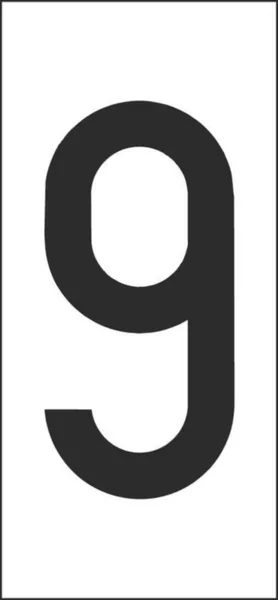 Merkintäkilpi Hammarprodukter H50 numerot H-50 VALK. NUMERO 9, PSS 25