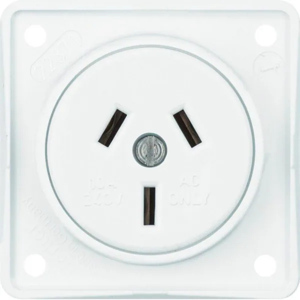 Pistorasia Hager Integro Flow 1AUS/10A/250V UKR white