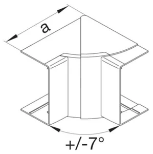 Sisäkulma Hager Tehalit.LF säädettävä - SISÄKULMA TEHALIT.LF LFF40110 HF 40X110 LVA