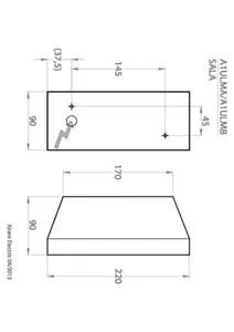 Yleisvalaisin pinta Airam Pro Sala Double - YLEISVALAISIN PINTA SALA IP44 2XGU10 GLC GR SALA D