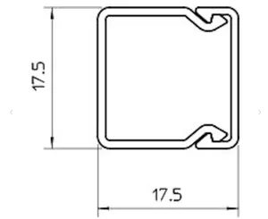Asennuskanava OBO LFS WDK musta - ASENNUSKANAVA OBO WDK20020SW,20X20X2000 PVC MUST
