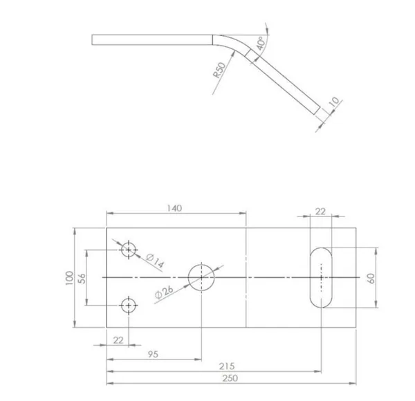 Harusrauta Eurolaite FIXING PLATE, E-4004
