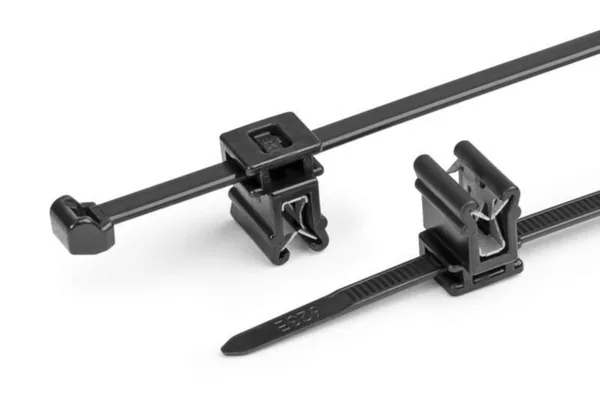 Johdinside HellermannTyton reunakiinnitysankkurilla KAAPELIKIINNIKE EDGECLIP T50ROSEC4A 4,6x200 MUS 100KPL