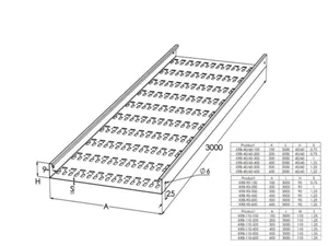 Levyhylly Meka rei'itetty - LEVYHYLLY MEKA KRB-40-300 L=3000 PG