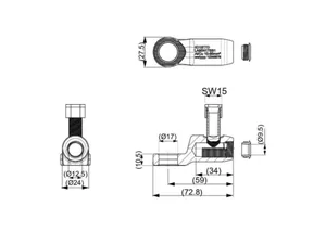 Ruuvikaapelikenkä Ensto Sähköverkot - RUUVIKAAPELIKENKÄ ENSTO AL/CU 10-95 MM², Ø17