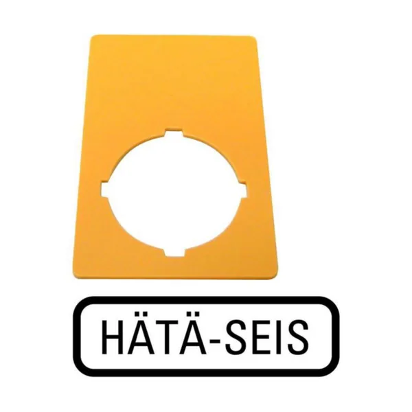 Hätä-/seis-kilpi RMQ-Titan, Eaton HÄTÄ-/SEIS KILPI M22-XZK-SF99 FI HÄTÄ-SEIS
