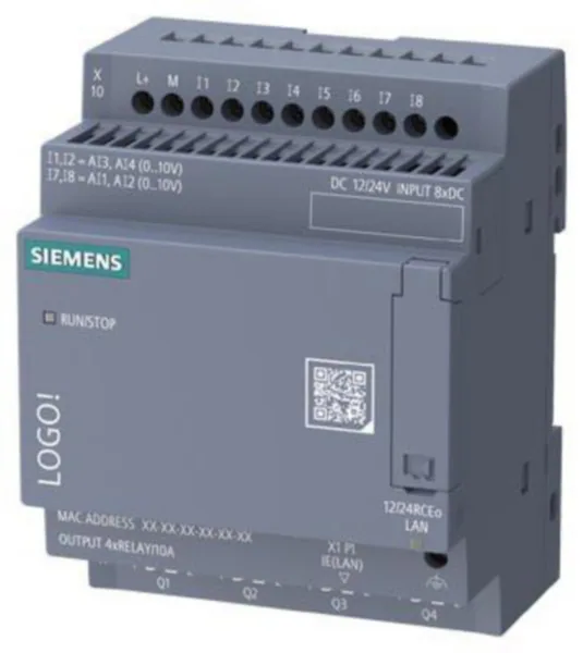 Ohjelmoitava rele Siemens LOGO! LOGO 12/24RCEO 9 , V9