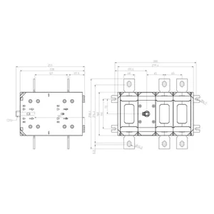 Vaihtokytkin Katko LoadSafe KU 160-800A - VAIHTOKYTKIN KU160-800A 3X630A 400V 355KW