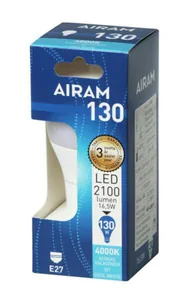 Vakiolamppu Airam Led A60 pahvipakkaus - VAKIOLAMPPU AIRAM LED A60 13,5W/840 1921lm E27 OP