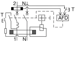 Valokaarivikasuoja Utu - VALOKAARISUOJALAITE HAGER ARF560D 1L+N C-10A/30MA 10KA