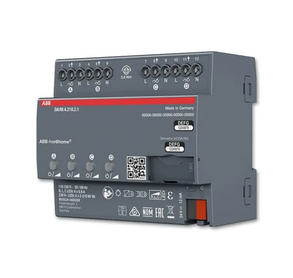 Valonsäädin ABB-free@home, 4X210W RLC T DIN