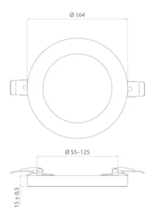 Alasvalo Airam Cio Multi - ALASVALO CIO MULTI IP20 9W 830/840/865 DIM WH
