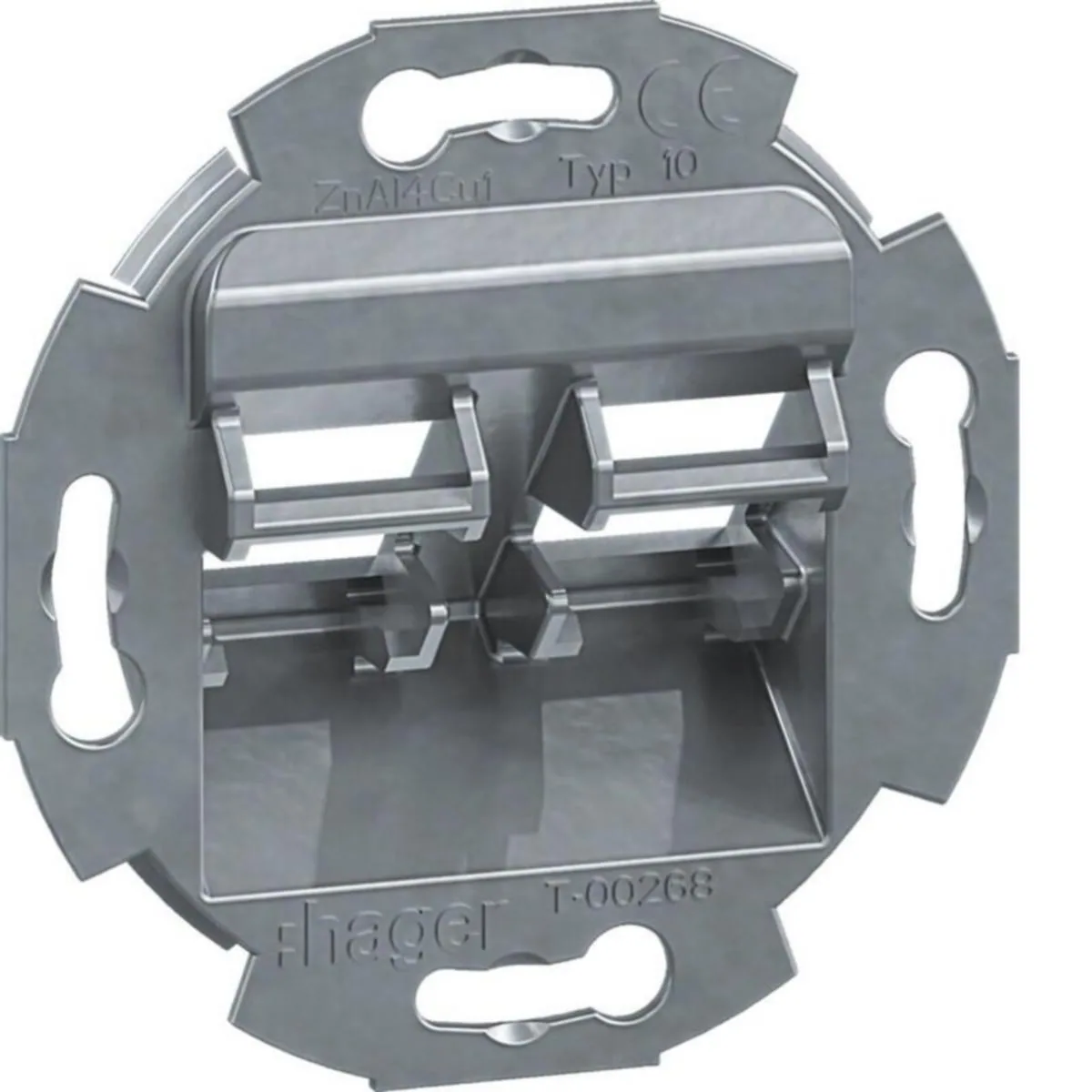 Kanavadatarasia Hager Ecoline - KANAVADATARASIA ECOLINE GMDM102 2XRJ45 KEYSTONE/AMP