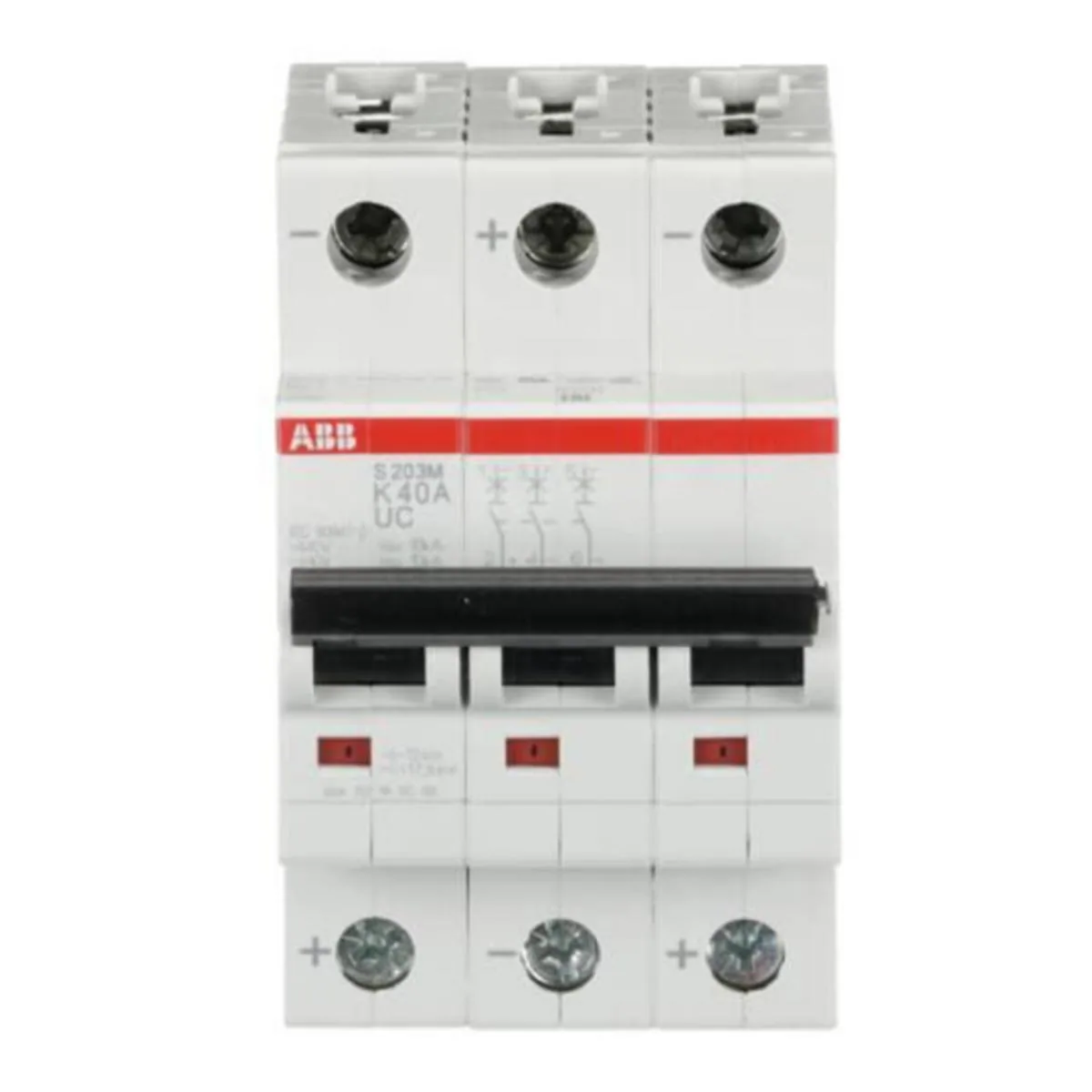 Johdonsuojakatkaisija ABB S200MUC 3-pole K-char. 40A