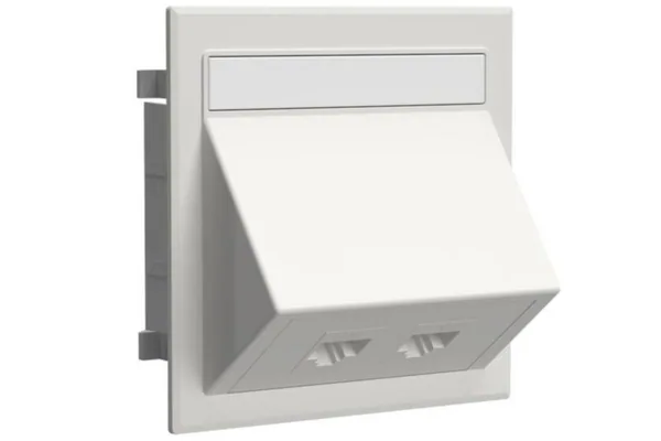 Kanavadatarasia Stago Keystone Cat6 2XRJ45 KAT6 VINO VALKOINEN