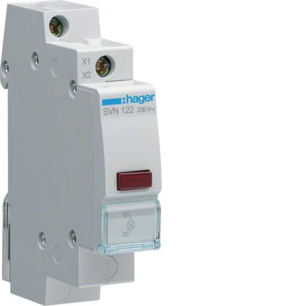 LED-merkkivalo 1-os Hager SVN122 PUN 230VAC