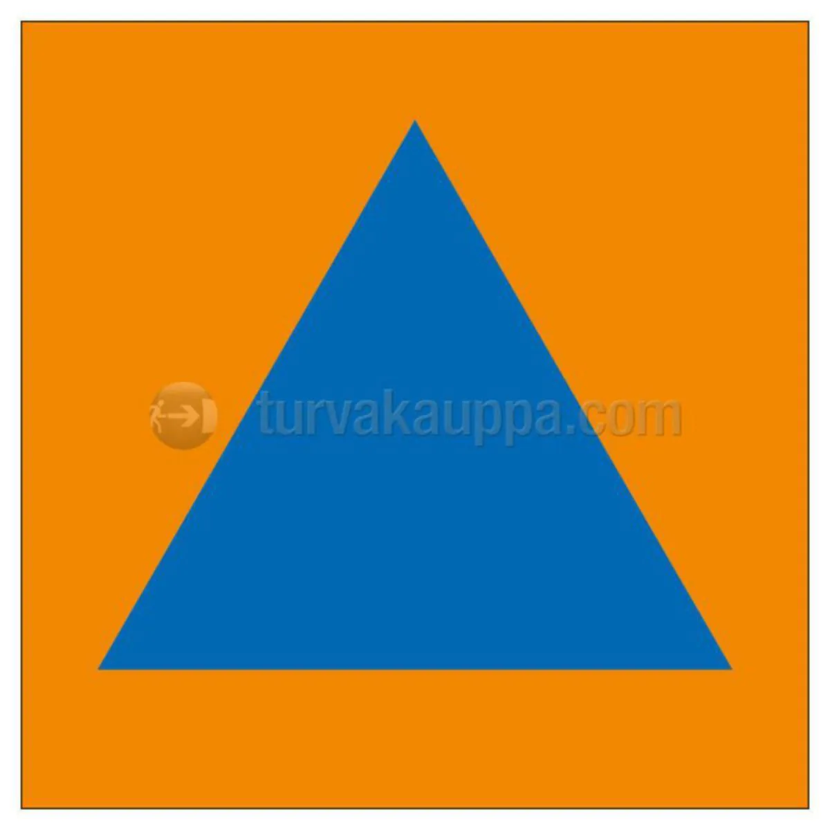Merkintäkilpi ST muovia VSS VSS-SYMBOLI 100x100mm MU – oranssi