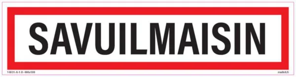 Merkintätarra Malkit Paloala SAVUILMAISIN 400X100