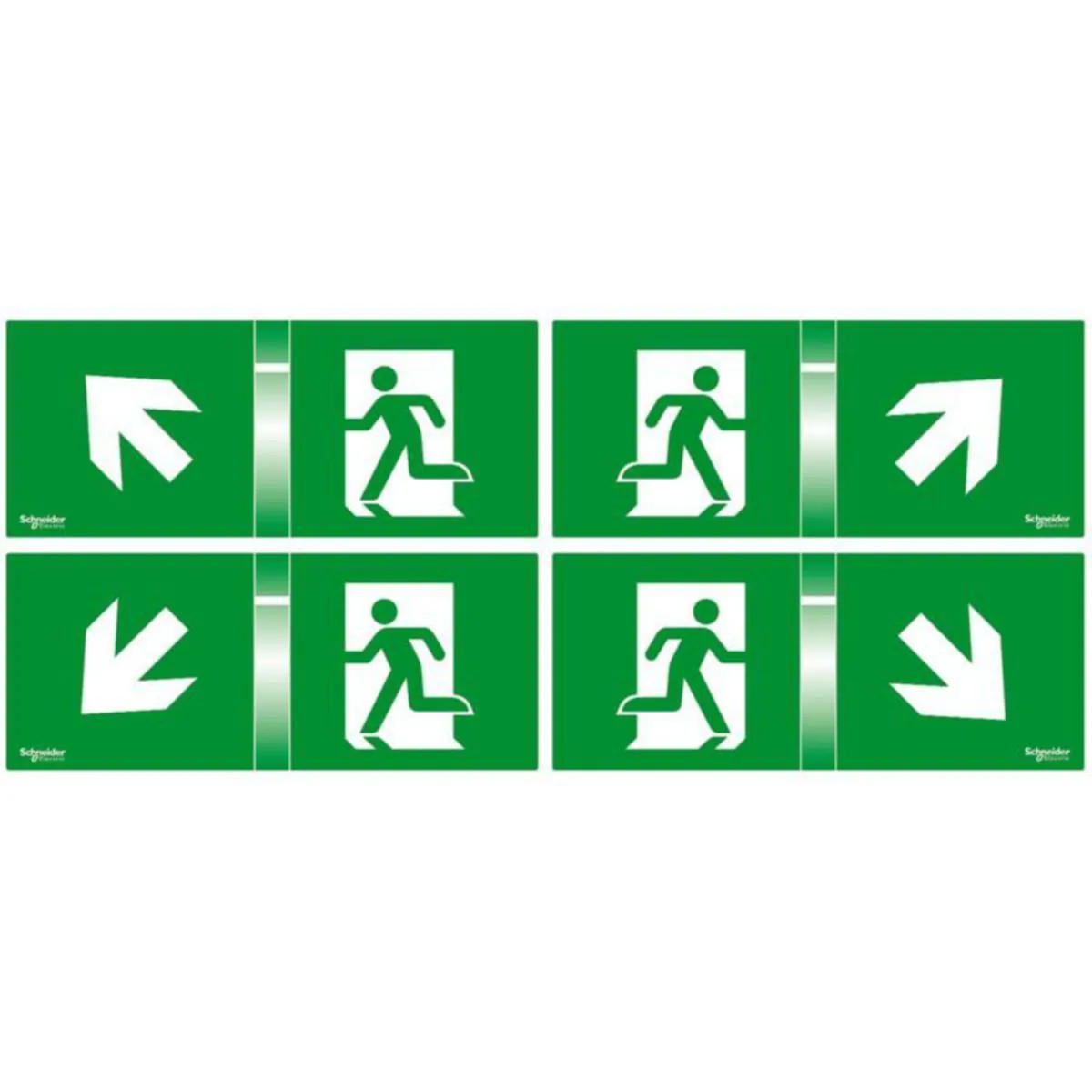 Opastekyltti Schneider Electric Exiway Smartled OPASTESARJA 4KPL 24M 45°