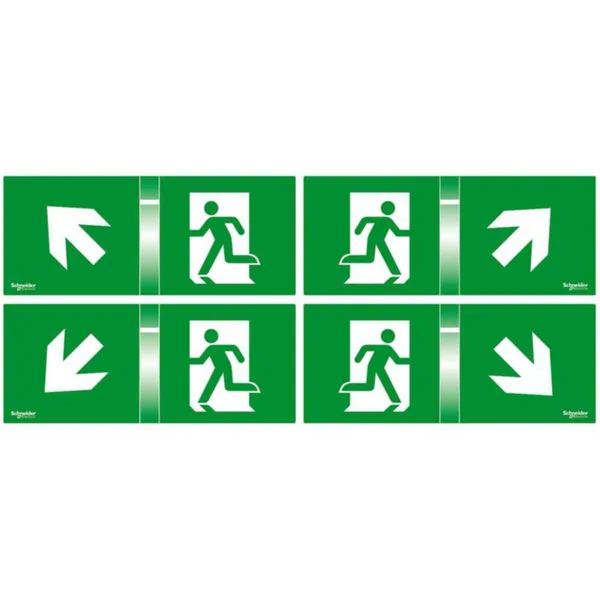 Opastekyltti Schneider Electric Exiway Smartled OPASTESARJA 4KPL 24M 45°