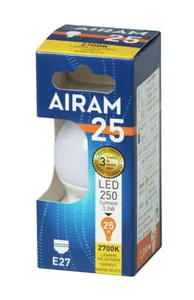 Pienkupulamppu Airam Led OP45 pahvipakkaus - PIENKUPULAMPPU AIRAM LED P45 827 250lm E27 OP