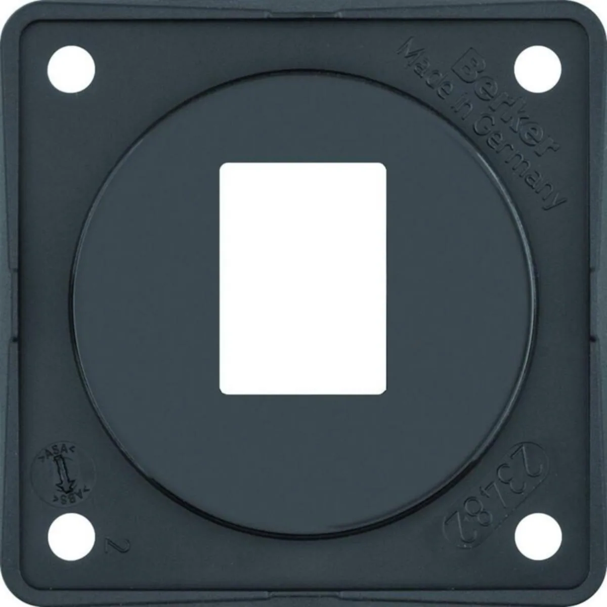 Telerasia Hager Integro Flow 1xRJ45 AMP black – musta