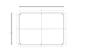 Asennuslevy Fibox MP Arca - ASENNUSLEVY ARCA MPX ARCA 8060