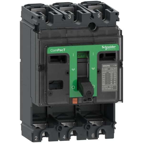 Kompaktikatkaisijarunko Schneider Electric 3P 25kA NSX250B RUNKO 250A