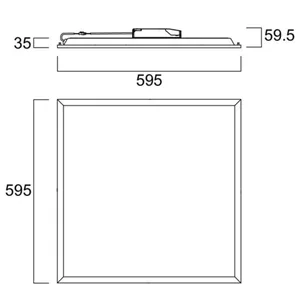 Moduulivalaisin Sylvania Quantum - MODUULIVALAISIN QUANTUM IP54 600 4500LM 840 NOSENSOR