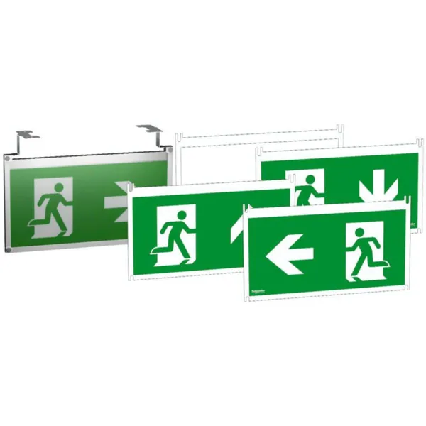 Opastekyltti Schneider Electric Exiway Smartled OPASTE ASENNUSSARJA 5KPL 30M
