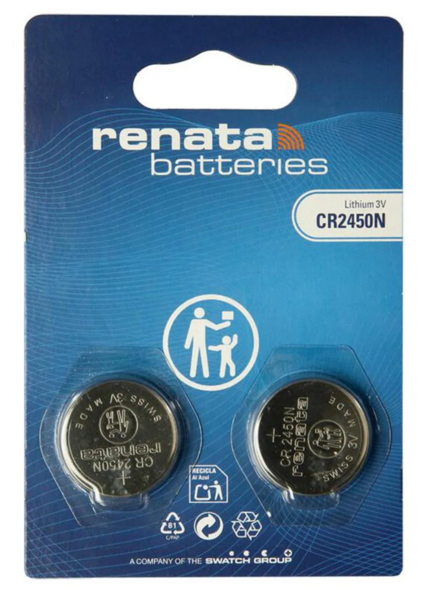 Paristo nappi lithium Renata CR2450N/BP2 3V/540MAH BLISTER