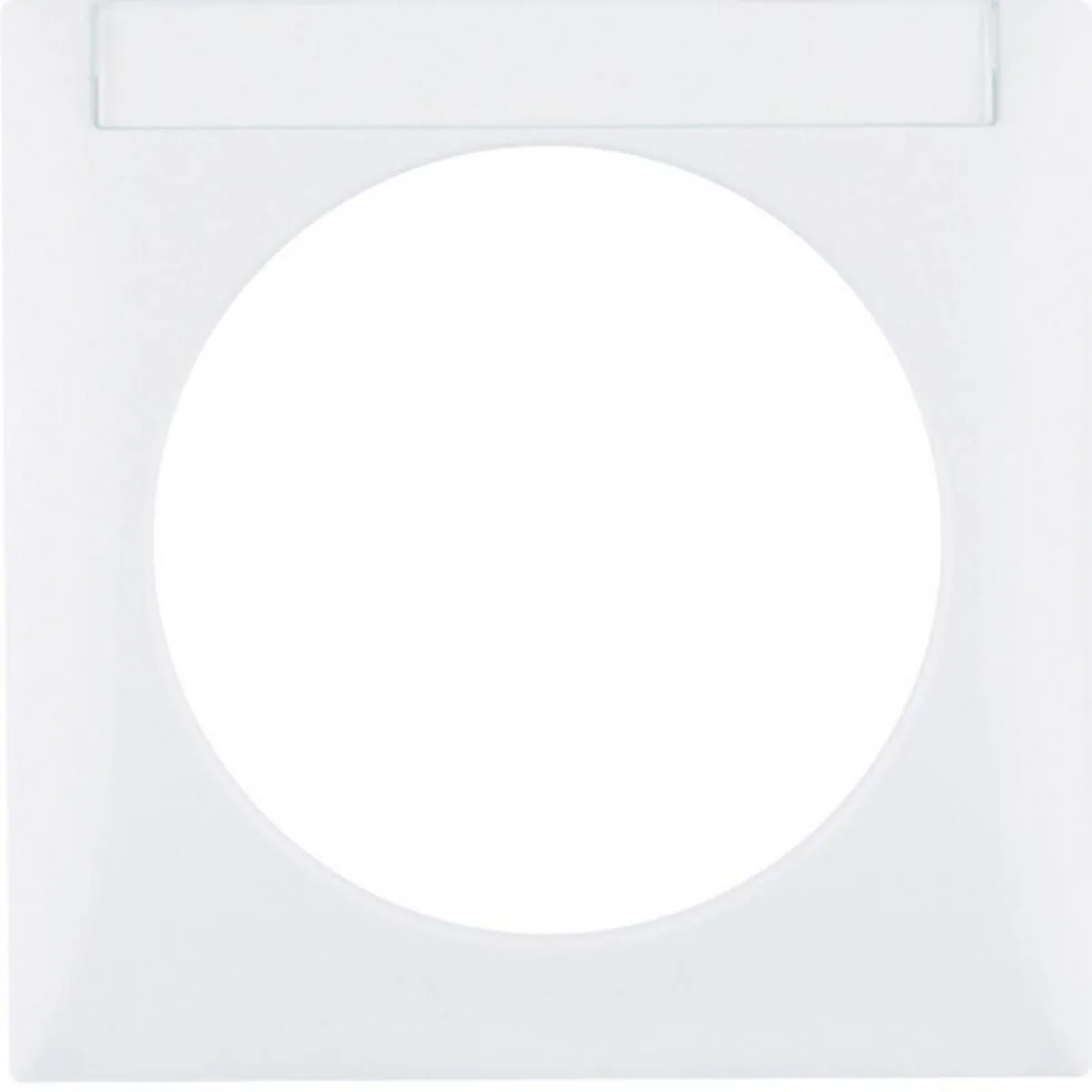 Peitelevy Hager Integro Flow 1f. LP white – valkoinen