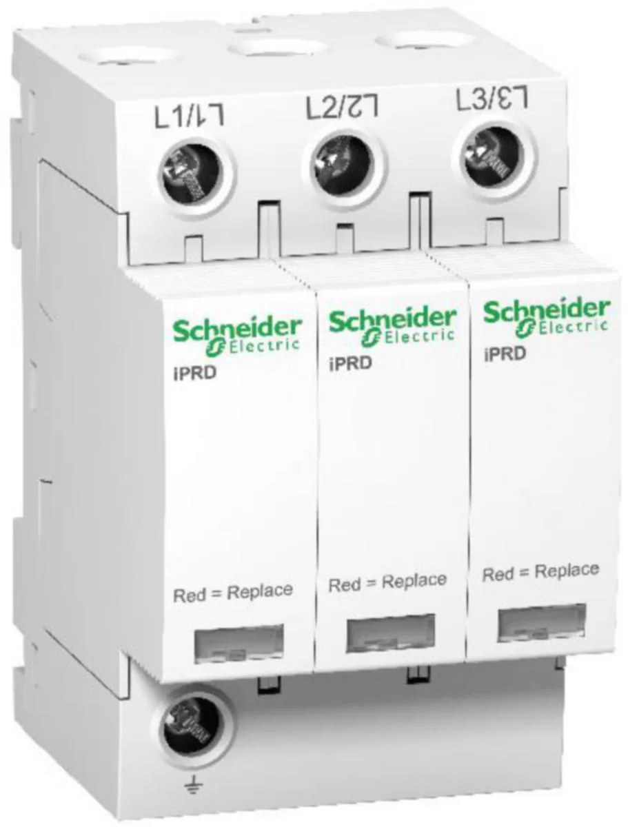 Ylijännitesuoja kiinteistö Schneider Electric Acti 9 iPRD, A9L40300 IPRD T2 40KA 3P