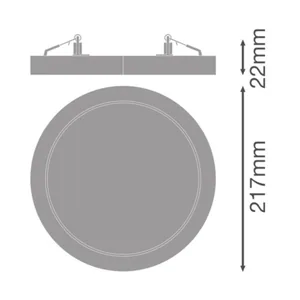 Alasvalo Ledvance Downlight PFM - ALASVALO LEDVANCE DL UNIV D200 18W CCT ML