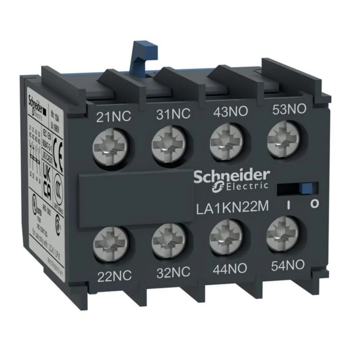 Apukosketinlohko Schneider Electric TeSys LA1KN22M, PÄÄLLE 2S+2A